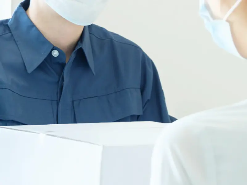 住宅街での配達